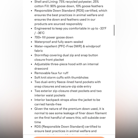 Quince Black Hooded Coat with Fur Trim - Picture 14 of 15